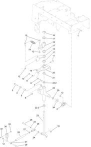 Traction Control Assembly Diagram and Parts List for 22322 407400000 - 407999999 Toro Lawn Tractor Accessories