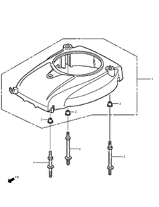 Fan Cover Assembly Diagram and Parts List for 2600 313000001 - 313999999 Toro Lawn Tractor Accessories