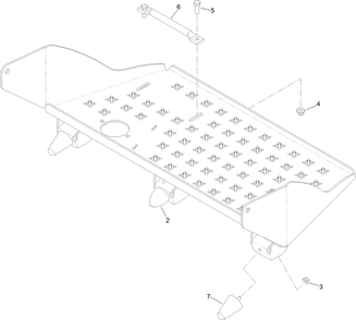 Platform Assembly Diagram and Parts List for 39521 409760523-999999999 Toro Aerator