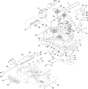 Part Location Diagram of 131-7673 Toro Deck Decal Asm