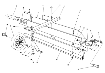Dethatcher Kit Model No. 59126 (Optional) Diagram and Parts List for 20680 6000001 - 6999999 Toro Lawn Mower