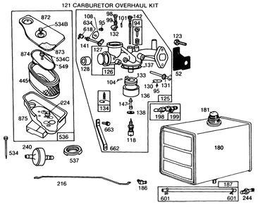 Briggs & Stratton Model No. 191706-5839-01 (Continued) Diagram and Parts List for 30108 4000001 - 4999999 Toro Lawn Tractor Accessories