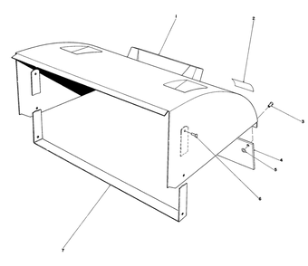 Deflector Assembly Model No. 59142 (Optional) Diagram and Parts List for 20825 1000001 - 1999999 Toro Lawn Mower
