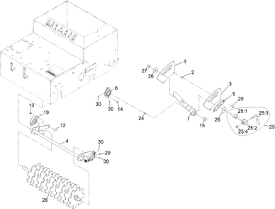 Part Location Diagram of 121-3611 Toro Nut-hex, Flextop
