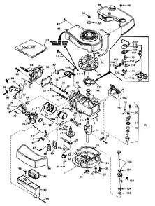 Engine Tecumseh Model No. Tnt 100-10070d Diagram and Parts List for 20775 1000001 - 1999999 Toro Lawn Mower