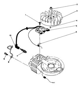 Ignition Assembly (Model No. 47pk9-3) Diagram and Parts List for 22025 0000001 - 0999999 Toro Lawn Mower