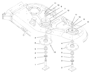 Part Location Diagram of 94-6194 Toro Pulley & Hub Assembly