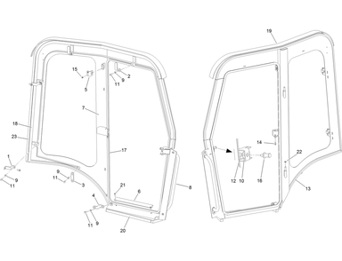 Left Hand Side Panel Assembly No. 136-7721 Diagram and Parts List for 25208 400000000 - 999999999 Toro Lawn Tractor Accessories