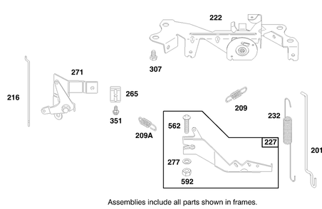 Engine Briggs & Stratton Model 303776-1188-A1 Diagram and Parts List for 30182 890001 - 899999 Toro Lawn Tractor Accessories