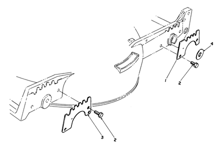 Wear Plate Kit Model No. 49-4080 (Optional) Diagram and Parts List for 20531 8000001 - 8999999 Toro Lawn Mower