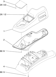 Lh Console Assembly Diagram and Parts List for 74923TE (290000001-290999999)(2009) Toro Lawn Mower