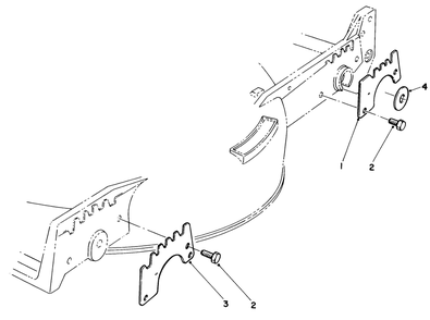 Wear Plate Kit No. 49-4080 (Optional) Diagram and Parts List for 20584 4000001 - 4999999 Toro Lawn Mower