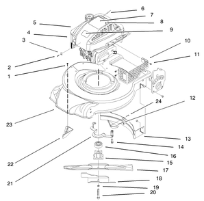 Engine Assembly #2 Diagram and Parts List for 20444 5900001 - 5999999 Toro Lawn Mower