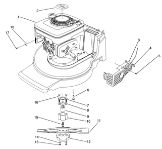 Engine Assembly (Model No. 20901b) Diagram and Parts List for 20906B 1000001 - 1999999 Toro Lawn Mower