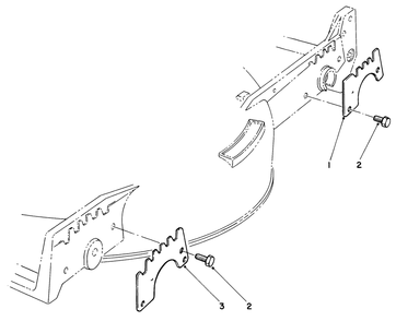 Wear Plate Kit No. 49-4080 (Optional) Diagram and Parts List for 20705 4000001 - 4999999 Toro Lawn Mower