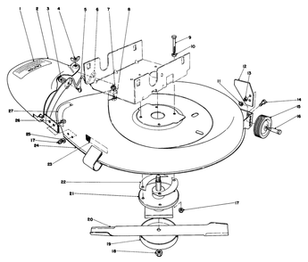 Mower Housing Assembly Diagram and Parts List for 56125 3000001 - 3999999 Toro Lawn Tractor