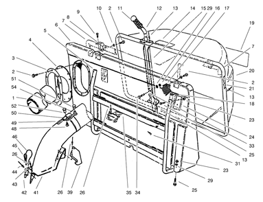 Easy-Empty Grass Catcher Diagram and Parts List for 79096 9900001 - 9999999 Toro Lawn Tractor Accessories