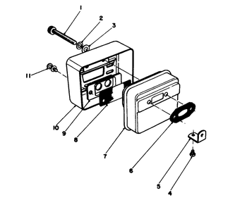 Spark Arrester Muffler Kit No. 45-2630 Diagram and Parts List for 51616 4000001 - 4999999 Toro Trimmer