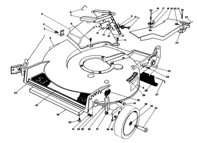 Housing Assembly Diagram and Parts List for 20628C 8000001 - 8999999 Toro Lawn Mower