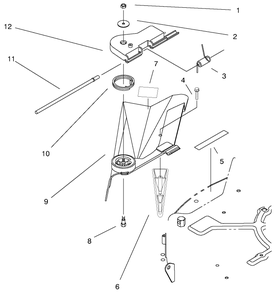 Deflector Assembly-Recycler Diagram and Parts List for 70171 9900001 - 9999999 Toro Lawn Tractor