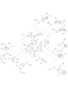 Thrust Manifold Assembly Diagram and Parts List for 23803 400000000 - 999999999 Toro Lawn Tractor Accessories