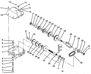 Part Location Diagram of 78250 Toro Gear-Spur (27 Teeth)