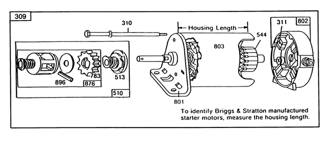 Engine Briggs & Stratton Model 253707-0157-01 Diagram and Parts List for 57365 7000001 - 7999999 Toro Lawn Tractor