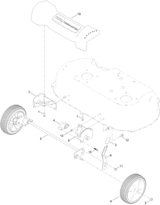 Front Wheel And Height-Of-Cut Assembly Diagram and Parts List for 21199 407700000 - 410243166 Toro Lawn Mower