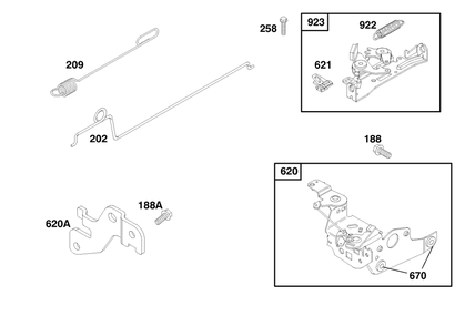 Engine Briggs & Stratton Model 12f802-1767-E1 Diagram and Parts List for 20809 8900001 - 8999999 Toro Lawn Mower