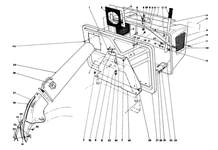 Easy-Empty Grass Catcher Model No. 59046 (Optional) Diagram and Parts List for 56125 7000001 - 7999999 Toro Lawn Tractor