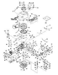 Tecumseh Engine Model V70-125260e Diagram and Parts List for 56125 7000001 - 7999999 Toro Lawn Tractor