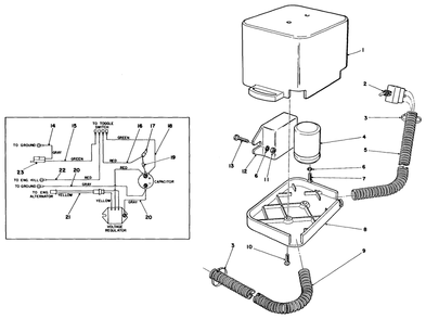 Electrical Package Diagram and Parts List for 30108 4000001 - 4999999 Toro Lawn Tractor Accessories