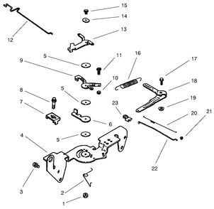 Group 9-Engine Controls (Model 73470 Only) Diagram and Parts List for 73470 8900001 - 8999999 Toro Lawn Tractor