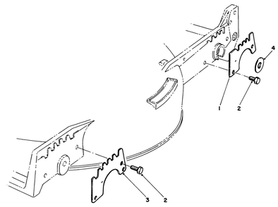 Wear Plate Kit No. 49-4080 (Optional) Diagram and Parts List for 20526 6000001 - 6999999 Toro Lawn Mower