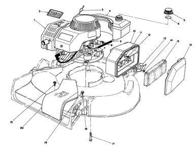 Engine Assembly Diagram and Parts List for 16785 5000001 - 5999999 Toro Lawn Mower