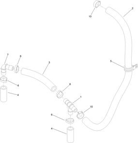 Part Location Diagram of 139-4055 Toro Fitting Tee