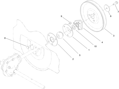 Impeller Assembly Diagram and Parts List for 31875 413000000 - 414119399 Toro Snow Blower