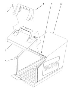 Bag And Components Assembly Diagram and Parts List for 20804 7900001 - 7999999 Toro Lawn Mower