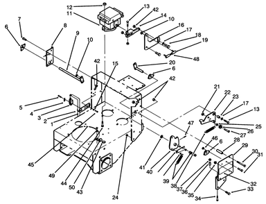 Hydraulic Pump & Linkage Assembly Diagram and Parts List for 30190 20000001 - 29999999 Toro Lawn Tractor Accessories