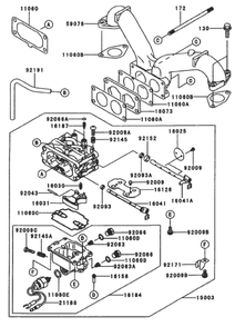 Carburetor Assembly Diagram and Parts List for 74173 (990001-999999)(1999) Toro Lawn Mower