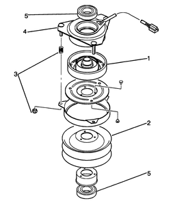 Clutch Assembly 78-6990 Diagram and Parts List for 42-16BE01 2000001 - 2999999 Toro Lawn Tractor