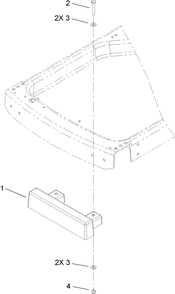 Bagger Weight Assembly Diagram and Parts List for 79214 316000001 - 316999999 Toro Lawn Tractor