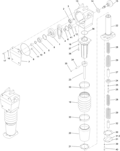 Part Location Diagram of ST50193 Toro Gearcase