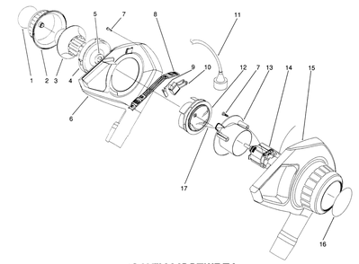 Blower Assembly Diagram and Parts List for 51571 39000001 - 39014999 Toro Leaf Blower / Vacuum