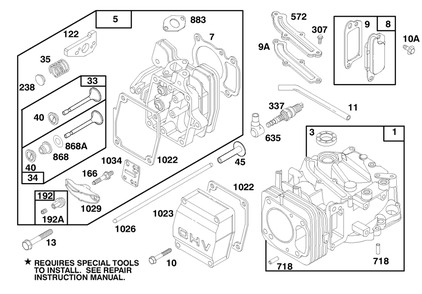 Engine Gts 150 Diagram and Parts List for 20464 6900001 - 6999999 Toro Lawn Mower