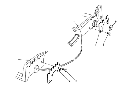 Wear Plate Model No. 49-4080 (Optional) Diagram and Parts List for 20217 2000001 - 2999999 Toro Lawn Mower