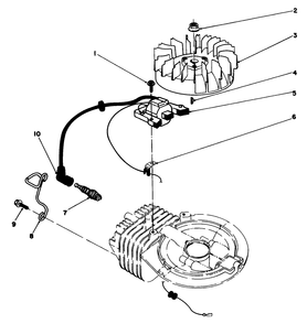 Ignition Assembly (Model No. 47pk9-3) Diagram and Parts List for 22580 0000001 - 0999999 Toro Lawn Mower