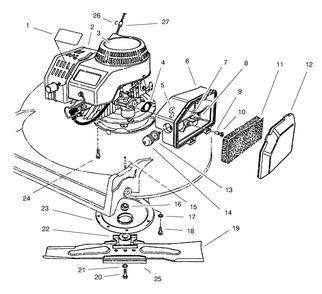 Engine Assembly Diagram and Parts List for 22031 9900001 - 9999999 Toro Lawn Mower