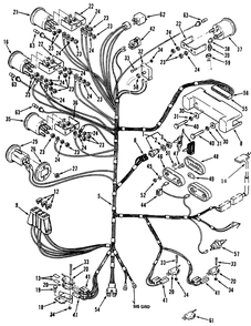 Electrical System Diagram and Parts List for 41-20OE03 2000001 - 2999999 Toro Lawn Tractor