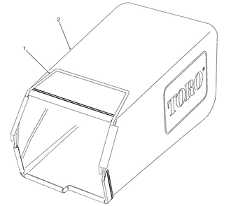 Grass Bag Assembly Model 26625b Serial Nos. 1000101-1000362 Model 26625bg Serial Nos. 1000101-1000300 Diagram and Parts List for 26625B 1000001 - 1999999 Toro Lawn Mower